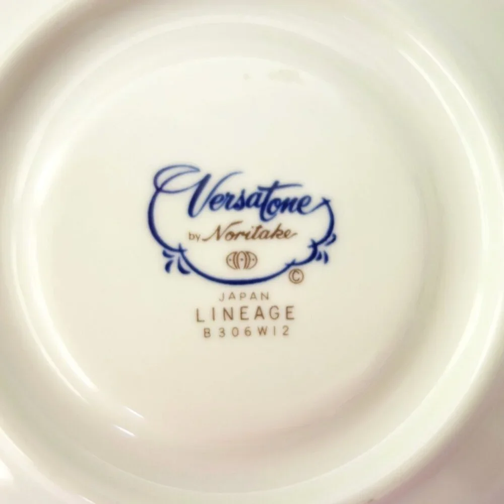 Vintage Noritake Versatone‎ Lineage Japan Set of 6 Saucers 6 1/4